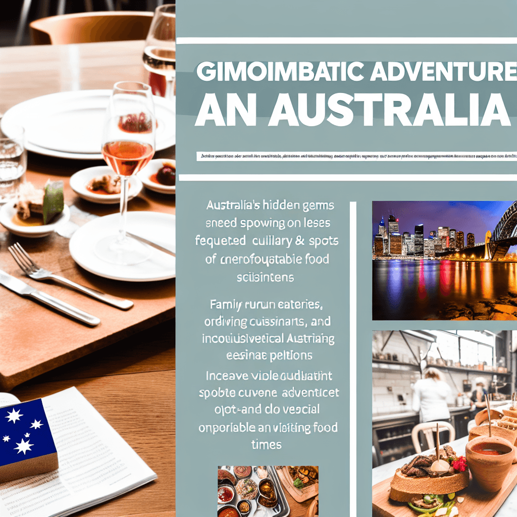 Discovering Australia's Hidden Culinary Gems: A Gastronomic Adventure