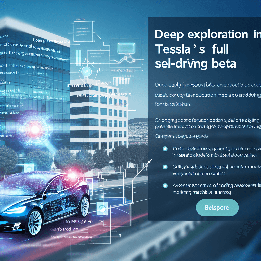 The Future of Driverless Cars: A Deep Dive into Tesla's Full Self-Driving Beta The Future of Driverless Cars: A Deep Dive into Tesla's Full Self-Driving Beta - Cover Image